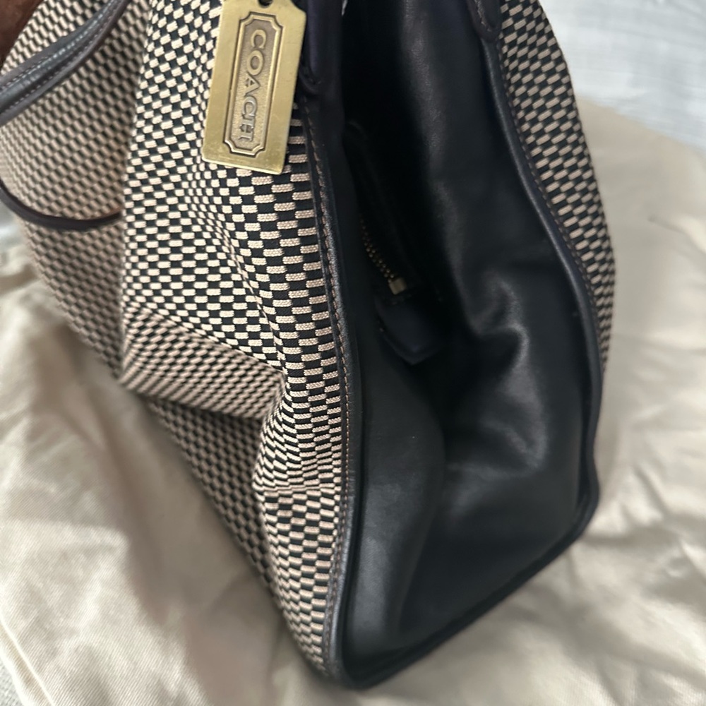 Coach Madison Carlyle Woven Shoulder Bag - Picture 8 of 10